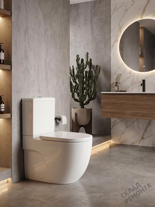 Фото Унитаз напольный Roca Meridian Comp 342248000 купить в Петропавловск-Камчатский: цена, описание, фото. Интернет-магазин 1