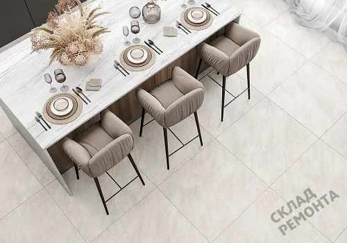 Фото Керамогранит матовый Alma Ceramica Риалто GFU04RLT08R молочный 600*600*9 – купить в Петропавловск-Камчатский: цена, описание, фото. Интернет-магазин 2