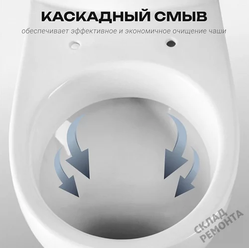 Фото Унитаз компакт напольный Santeri Ультра купить в Петропавловск-Камчатский: цена, описание, фото. Интернет-магазин 3