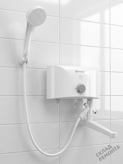 Фото Водонагреватель проточный Thermex Vetro 5500 combi л. – купить в Петропавловск-Камчатский: цена, описание, фото. Интернет-магазин 1