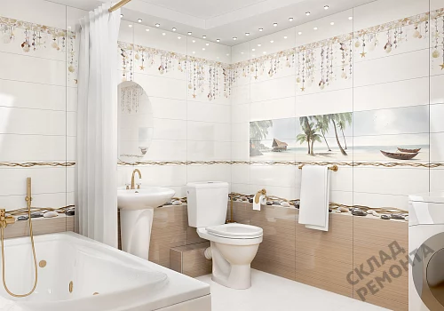 Фото Вставка Alma Ceramica Айленд DWA11ALD404 разноцветный 200*600 – купить в Петропавловск-Камчатский: цена, описание, фото. Интернет-магазин 3