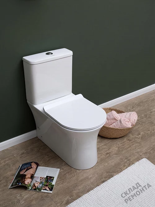 Фото Унитаз напольный Aquanet Roll-C 210764 безободковый купить в Петропавловск-Камчатский: цена, описание, фото. Интернет-магазин 1