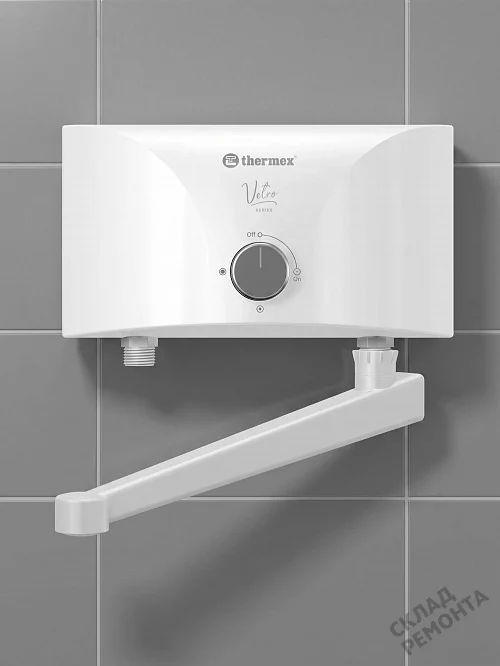 Фото Водонагреватель проточный Thermex Vetro 6500 tap л. – купить в Петропавловск-Камчатский: цена, описание, фото. Интернет-магазин 1