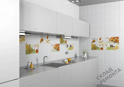 Фото Вставка Azori Вог Олива разноцветный 201*405 – купить в Петропавловск-Камчатский: цена, описание, фото. Интернет-магазин 3