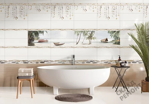Фото Вставка Alma Ceramica Айленд DWA11ALD024 разноцветный 200*600 – купить в Петропавловск-Камчатский: цена, описание, фото. Интернет-магазин 4
