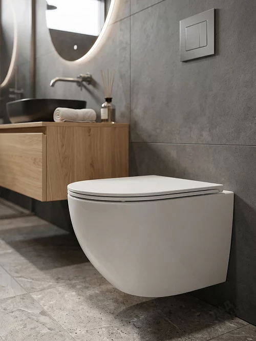 Фото Унитаз подвесной Calypso CS3196UQ-OK ультратихий смыв купить в Петропавловск-Камчатский: цена, описание, фото. Интернет-магазин 1