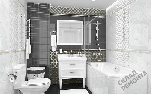 Фото Бордюр Laparet Royal AD\B484\60045 черный 63*600 – купить в Петропавловск-Камчатский: цена, описание, фото. Интернет-магазин 2