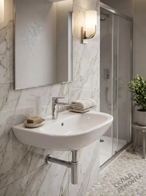 Фото Раковина универсальная Roca Access ZRU9307609, 55 см купить в Петропавловск-Камчатский: цена, описание, фото. Интернет-магазин 1