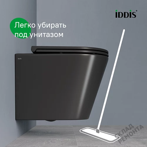 Фото Унитаз подвесной Iddis Калипсо CALR3BMi25 безободковый купить в Петропавловск-Камчатский: цена, описание, фото. Интернет-магазин 10