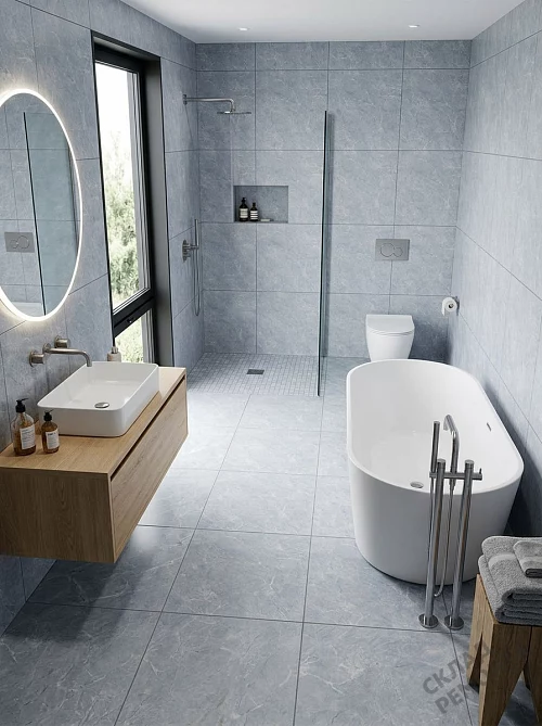 Фото Керамогранит матовый Diamond Ceramics Z66N06 серый 600*600*9,5 – купить в Петропавловск-Камчатский: цена, описание, фото. Интернет-магазин 1