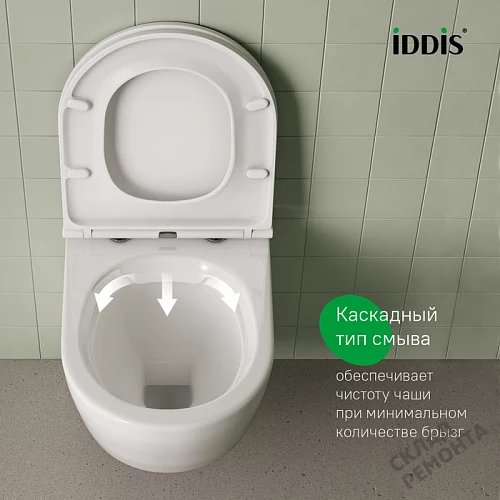 Фото Унитаз подвесной Iddis Бланко BLARNSEi25 безободковый купить в Петропавловск-Камчатский: цена, описание, фото. Интернет-магазин 4